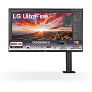 Vista frontal de LG UltraFine™ Display Ergo de 32&#34; com HDR10 32UN880-B