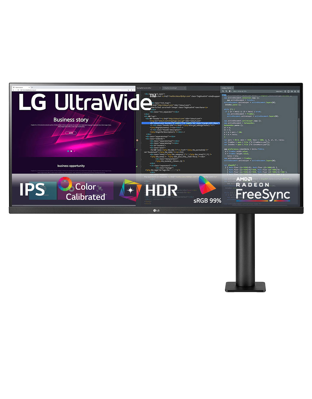 Monitor Ergo LG UltraWide™ QHD IPS HDR - 34WN780-B | LG Portugal