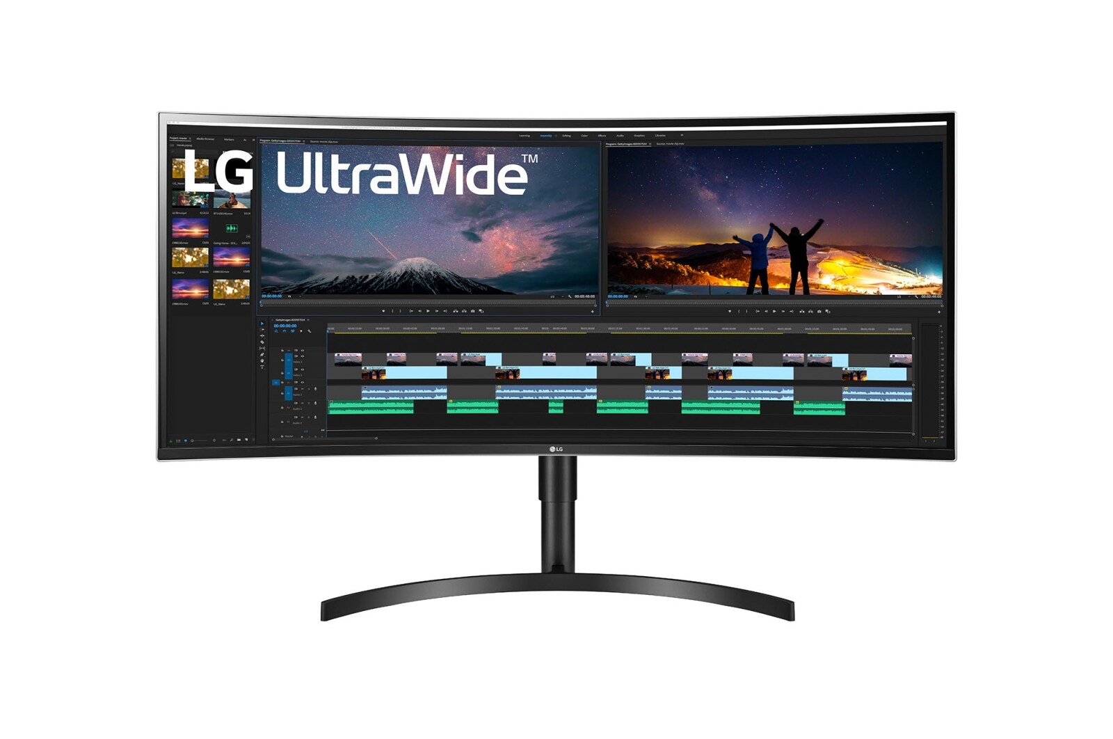 LG Monitor IPS QHD+ UltraWide™ Curvo de 38", 38WN75C-B