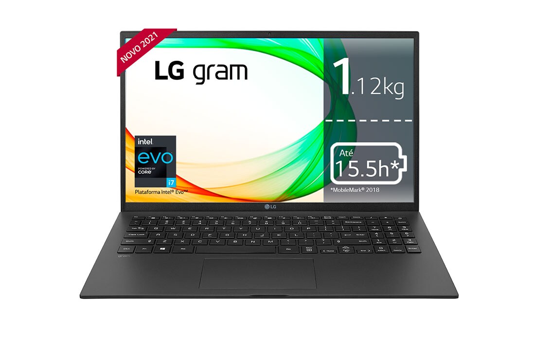 LG Portátil LG gram Ultraleve com ecrã 15" IPS e Plataforma Intel® Evo™, 15Z90P-G.AA73P