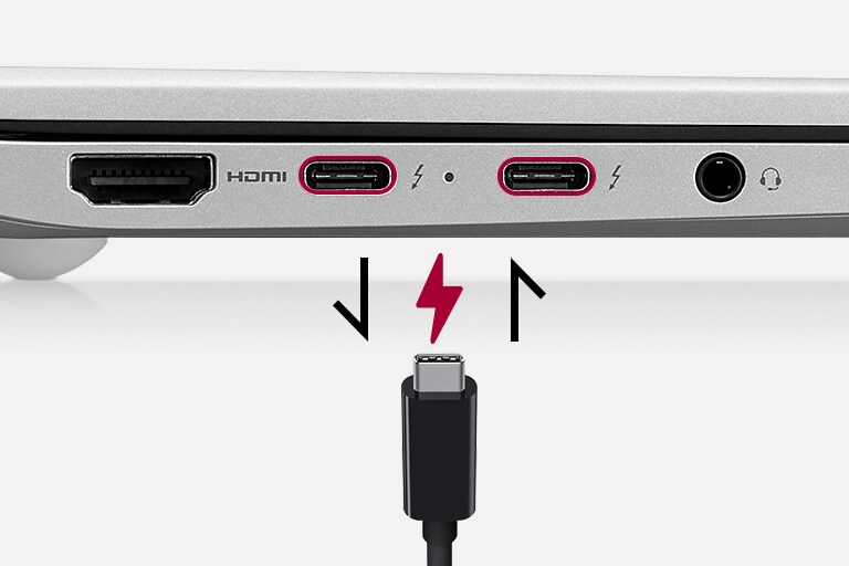 Entrada e Saída de Carregamento com tecnologia de fornecimento de energia USB-C