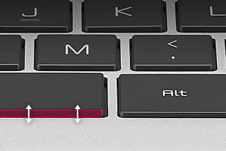 Teclado melhorado de 1,5mm para 1,65mm