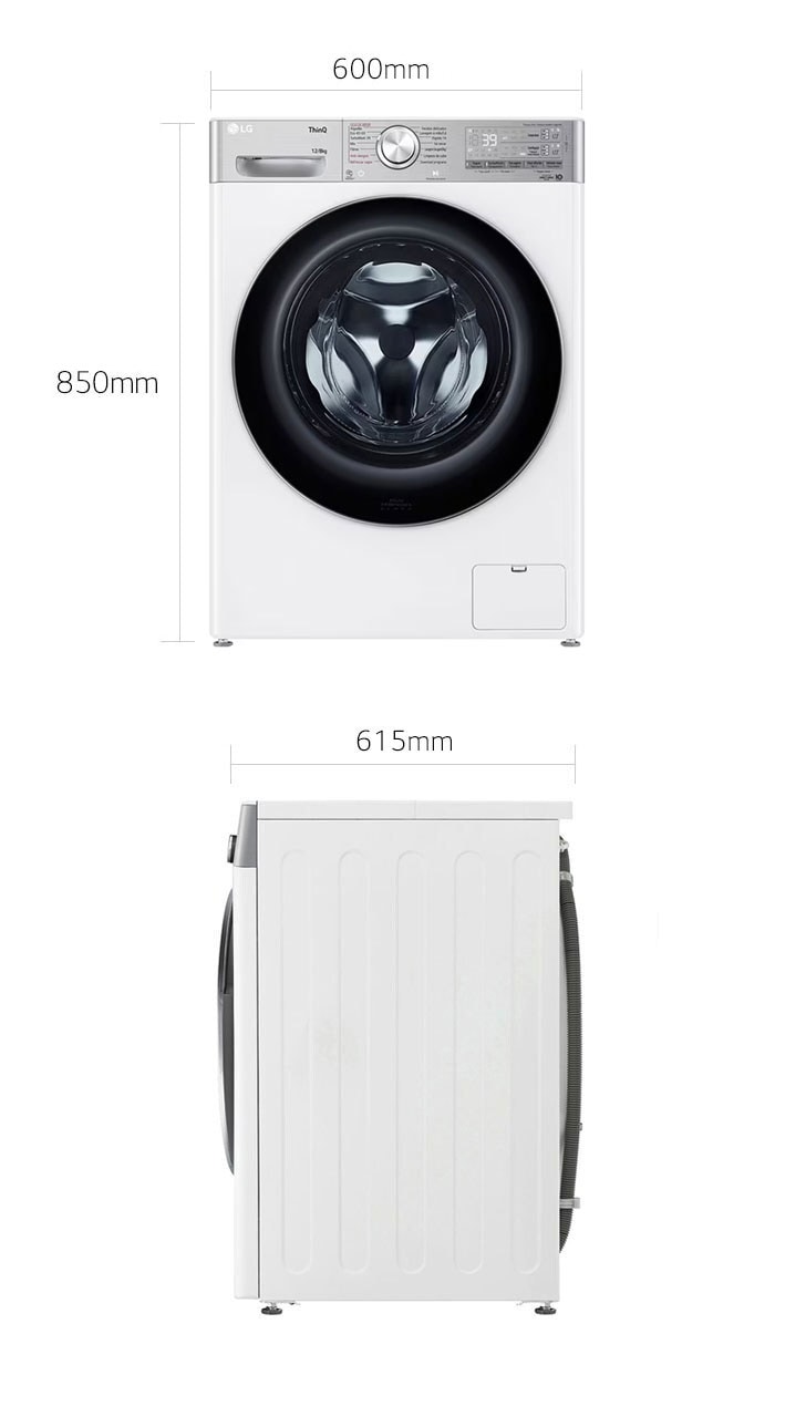 Maquina Lavar Roupa LG F4WV7010S2S - Mafricentro