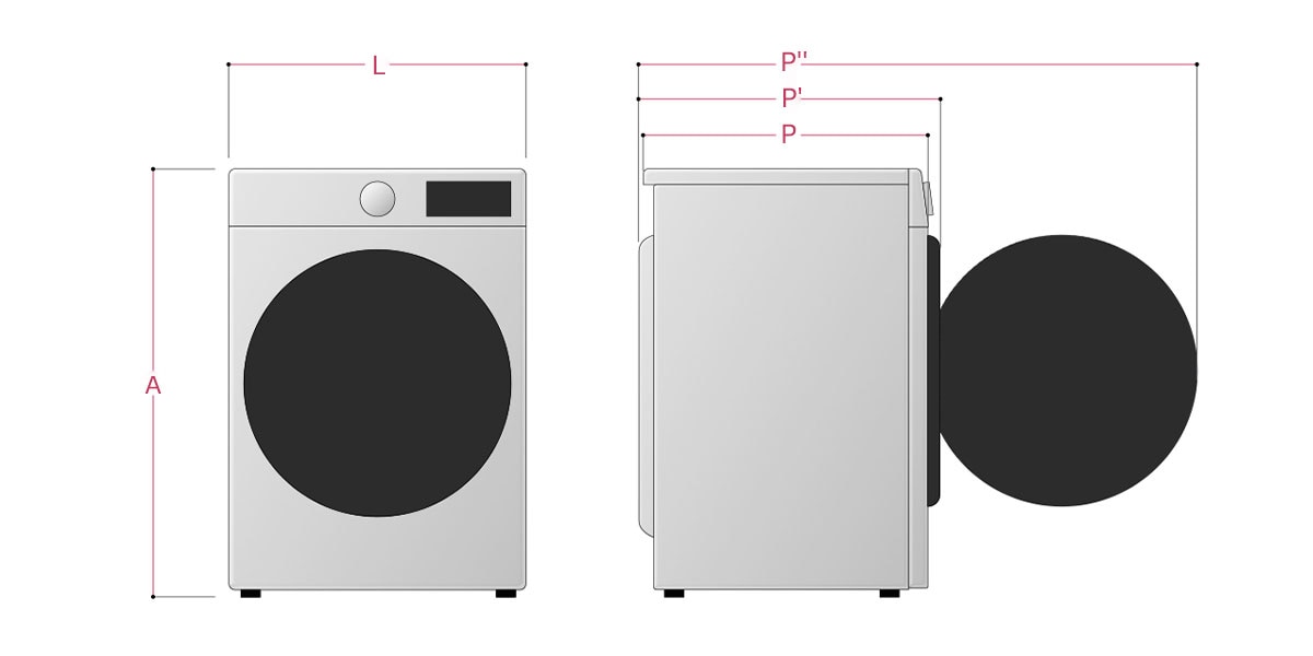 Máquina de lavar e secar roupa LG F4DR7510SGH, 10/6 kg, eficiência  energética A-10%/D, 1400 r.p.m., AI DD™, Steam™, TurboWash360™, EcoHybrid™,  branco