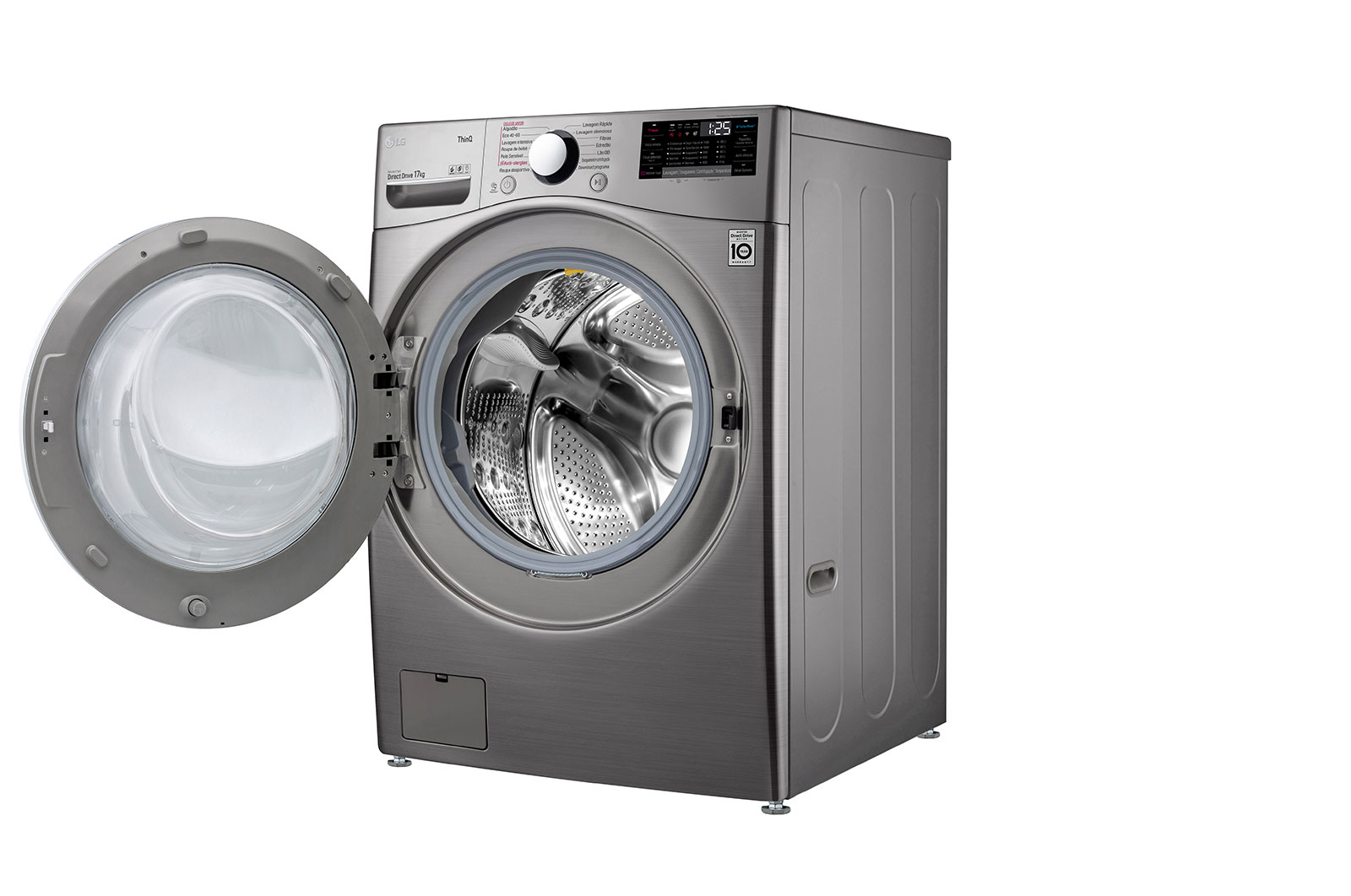 LG Máquina de Lavar roupa | 17 kg | Etiqueta energética E | 1100 r.p.m. | Inverter Direct Drive™ | Steam™ | TurboWash™, F1P1CY2T