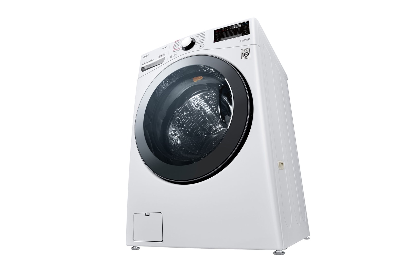 LG Máquina de Lavar roupa | 17 kg | Etiqueta energética E | 1100 r.p.m. | Inverter Direct Drive™ | Steam™ | TurboWash™, F1P1CY2W
