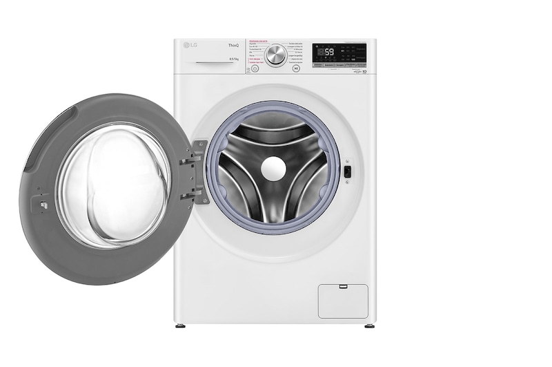 LG Máquina de lavar e secar roupa slim LG F2DV5S85S2W, 8,5/5 kg, eficiência energética C/E, 1200 r.p.m., AI DD™, Steam™, TurboWash™, branco, F2DV5S85S2W
