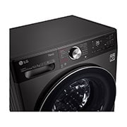LG Máquina de lavar e secar roupa LG F4DV9510P2B, 10,5/7 kg, eficiência energética A/E, 1400 r.p.m., AI DD™, Steam+™, TurboWash360™, ezDispense™, EcoHybrid™, preto, F4DV9510P2B