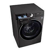 LG Máquina de lavar e secar roupa LG F4DV9510P2B, 10,5/7 kg, eficiência energética A/E, 1400 r.p.m., AI DD™, Steam+™, TurboWash360™, ezDispense™, EcoHybrid™, preto, F4DV9510P2B