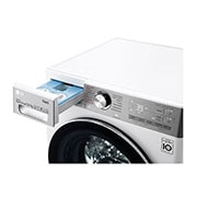 LG Máquina de lavar e secar roupa LG F4DV9510P2W, 10,5/7 kg, eficiência energética A/E, 1400 r.p.m., AI DD™, Steam+™, TurboWash360™, ezDispense™, EcoHybrid™, branco, F4DV9510P2W
