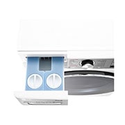 LG Máquina de lavar e secar roupa LG F4DV9510P2W, 10,5/7 kg, eficiência energética A/E, 1400 r.p.m., AI DD™, Steam+™, TurboWash360™, ezDispense™, EcoHybrid™, branco, F4DV9510P2W