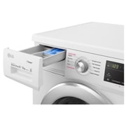 LG Máquina de lavar e secar roupa LG F4J3TG5WD, 8/5 kg, eficiência energética D/E, 1400 r.p.m., Inverter Direct Drive™, Steam™, branco, F4J3TG5WD