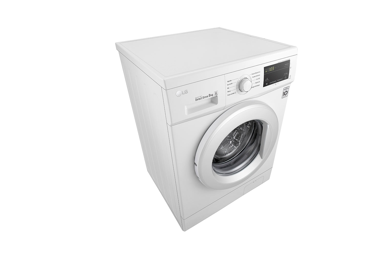 LG Máquina de lavar roupa LG F4J3TN3W, 8 kg, eficiência energética D, 1400 r.p.m., Inverter Direct Drive™, branco, F4J3TN3W