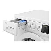 LG Máquina de lavar roupa LG F4J3VY3W, 9 kg, eficiência energética D, 1400 r.p.m., Inverter Direct Drive™, Steam™, branco, F4J3VY3W