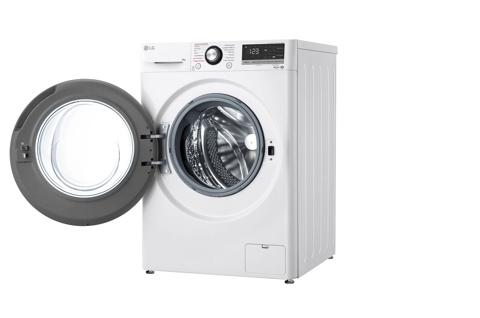LG Máquina de lavar roupa LG F4WV3009S6W, 9 kg, eficiência energética B, 1400 r.p.m., AI DD™, Steam™, branco, F4WV3009S6W