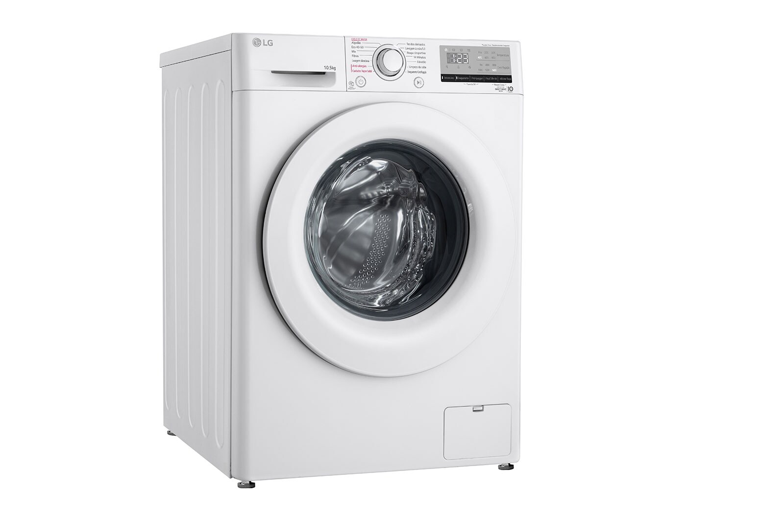 LG Máquina de lavar roupa LG F4WV301S3WE, 10,5 kg, eficiência energética B, 1400 r.p.m., AI DD™, Steam™, branco, F4WV301S3WE