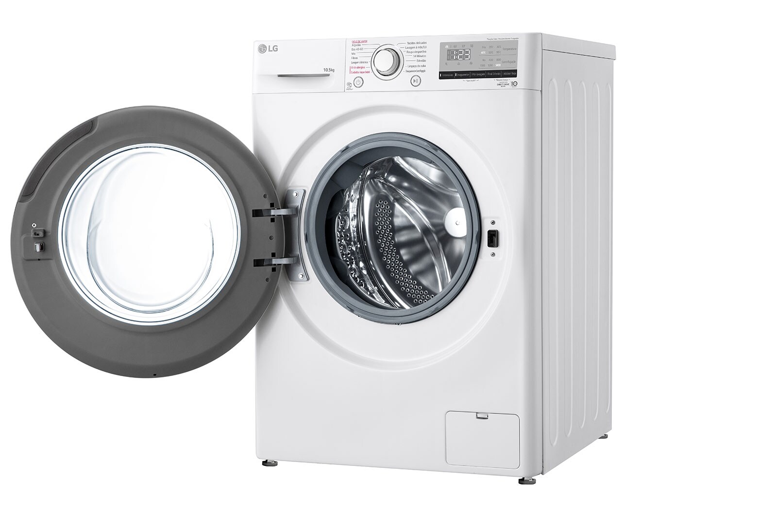LG Máquina de lavar roupa LG F4WV301S3WE, 10,5 kg, eficiência energética B, 1400 r.p.m., AI DD™, Steam™, branco, F4WV301S3WE