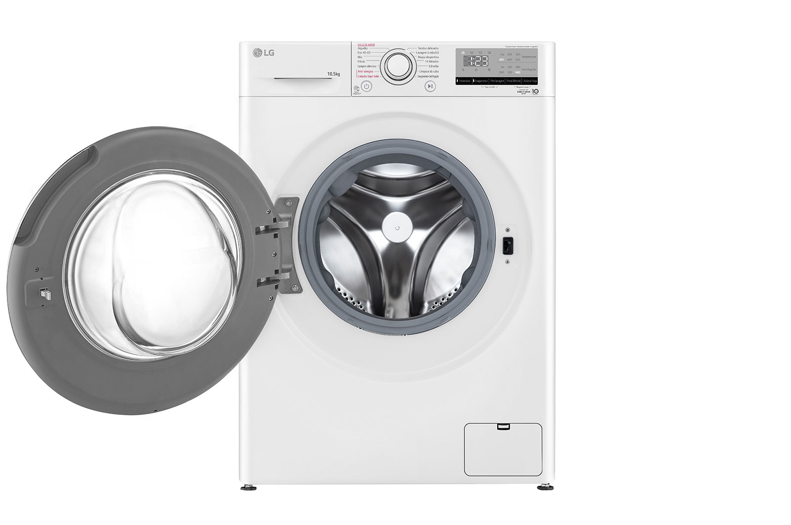 LG Máquina de lavar roupa LG F4WV301S3WE, 10,5 kg, eficiência energética B, 1400 r.p.m., AI DD™, Steam™, branco, F4WV301S3WE