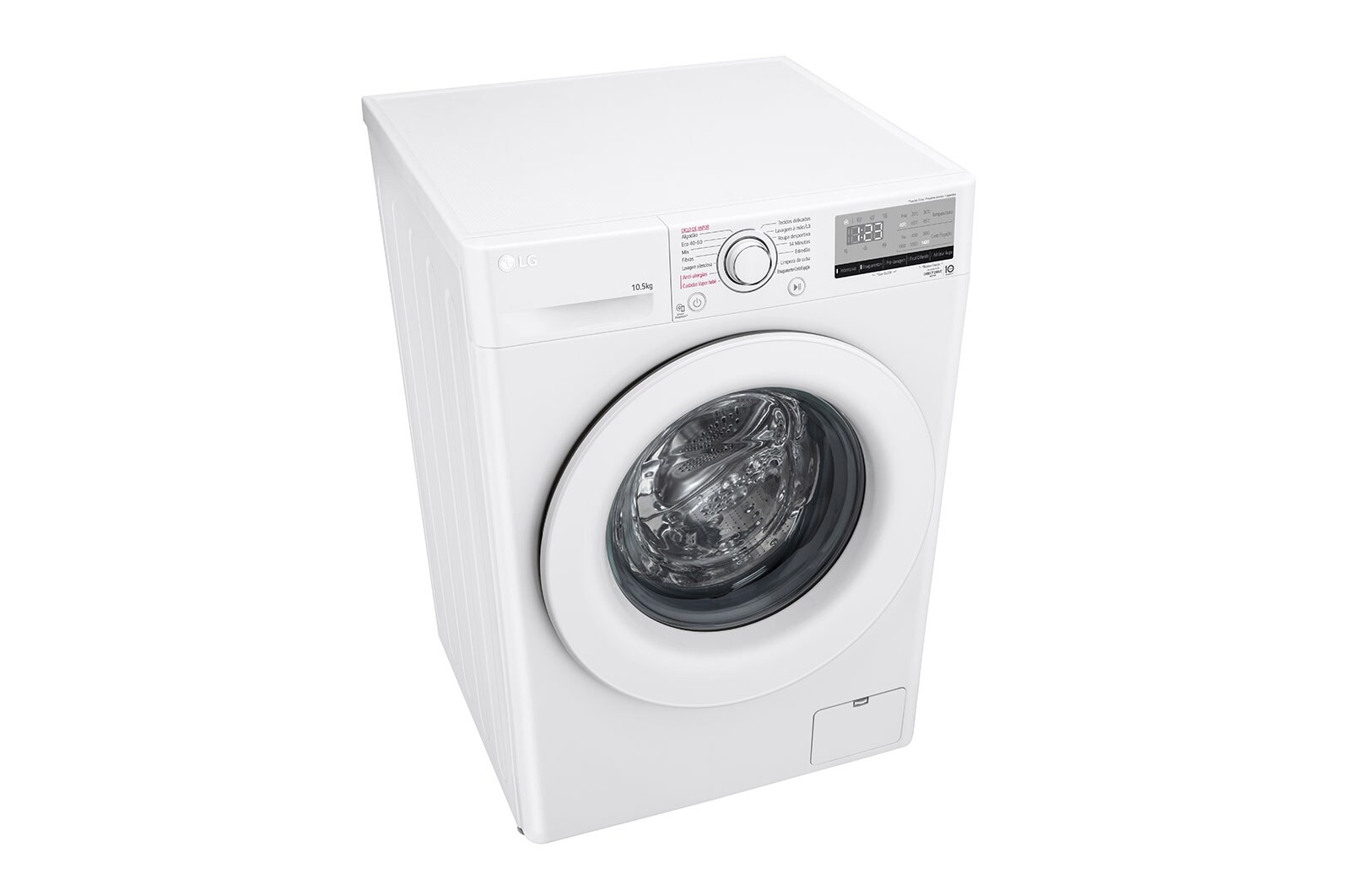 LG Máquina de lavar roupa LG F4WV301S3WE, 10,5 kg, eficiência energética B, 1400 r.p.m., AI DD™, Steam™, branco, F4WV301S3WE