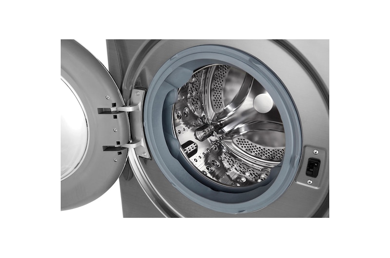 LG Máquina de lavar roupa LG F4WV7010S2S, 10,5 kg, eficiência energética A, 1400 r.p.m., AI DD™, Steam™, TurboWash360™, inox, F4WV7010S2S