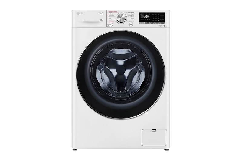 LG Máquina de lavar roupa LG F4WV7010S2W, 10,5 kg, eficiência energética A, 1400 r.p.m., AI DD™, Steam™, TurboWash360™, branco, F4WV7010S2W