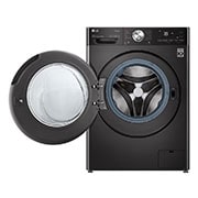 LG Máquina de lavar roupa LG F4WV9009P2B, 9 kg, eficiência energética A, 1400 r.p.m., AI DD™, Steam+™, TurboWash360™, preto, F4WV9009P2B