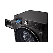 LG Máquina de lavar roupa LG F4WV9009P2B, 9 kg, eficiência energética A, 1400 r.p.m., AI DD™, Steam+™, TurboWash360™, preto, F4WV9009P2B