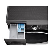 LG Máquina de lavar roupa LG F4WV9009P2B, 9 kg, eficiência energética A, 1400 r.p.m., AI DD™, Steam+™, TurboWash360™, preto, F4WV9009P2B