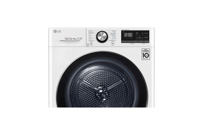 LG Máquina de secar roupa LG RC90V9AV2W, 9 kg, Dual Inverter Heat Pump™, eficiência energética C, EcoHybrid™, limpeza automática do condensador, branco , RC90V9AV2W