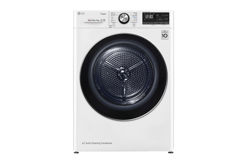LG Máquina de secar roupa LG RC90V9AV2W, 9 kg, Dual Inverter Heat Pump™, eficiência energética C, EcoHybrid™, limpeza automática do condensador, branco , RC90V9AV2W