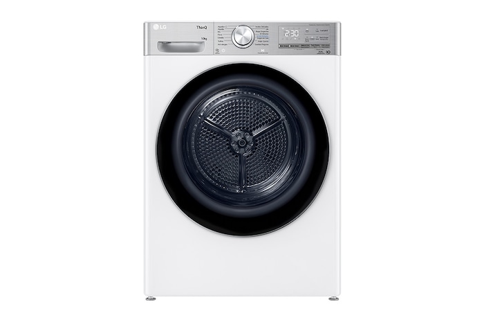 LG Máquina de secar roupa | 10 kg | Dual Inverter Heat Pump™ | Etiqueta energética C | EcoHybrid™ | Limpeza automática condensador, RH10V9AV2WR