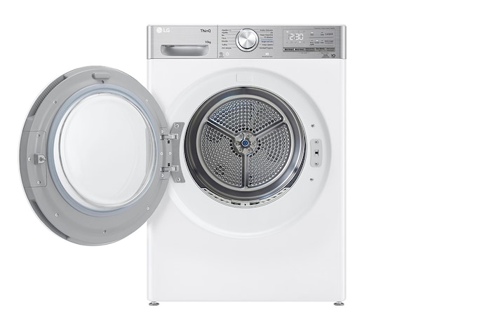 LG Máquina de secar roupa | 10 kg | Dual Inverter Heat Pump™ | Etiqueta energética C | EcoHybrid™ | Limpeza automática condensador, RH10V9AV2WR