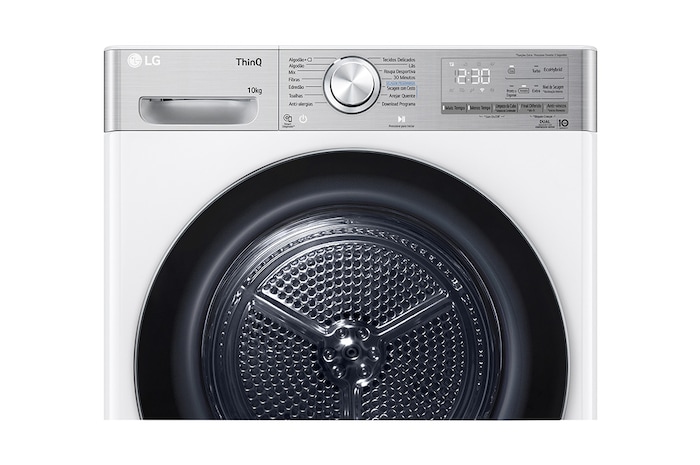 LG Máquina de secar roupa | 10 kg | Dual Inverter Heat Pump™ | Etiqueta energética C | EcoHybrid™ | Limpeza automática condensador, RH10V9AV2WR