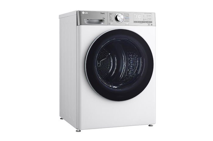 LG Máquina de secar roupa | 10 kg | Dual Inverter Heat Pump™ | Etiqueta energética C | EcoHybrid™ | Limpeza automática condensador, RH10V9AV2WR
