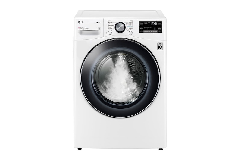 LG Máquina de secar roupa | 16 kg | Dual Inverter Heat Pump™ | Etiqueta energética A+++ | EcoHybrid™ | Limpeza automática condensador, RH16U8AVCW