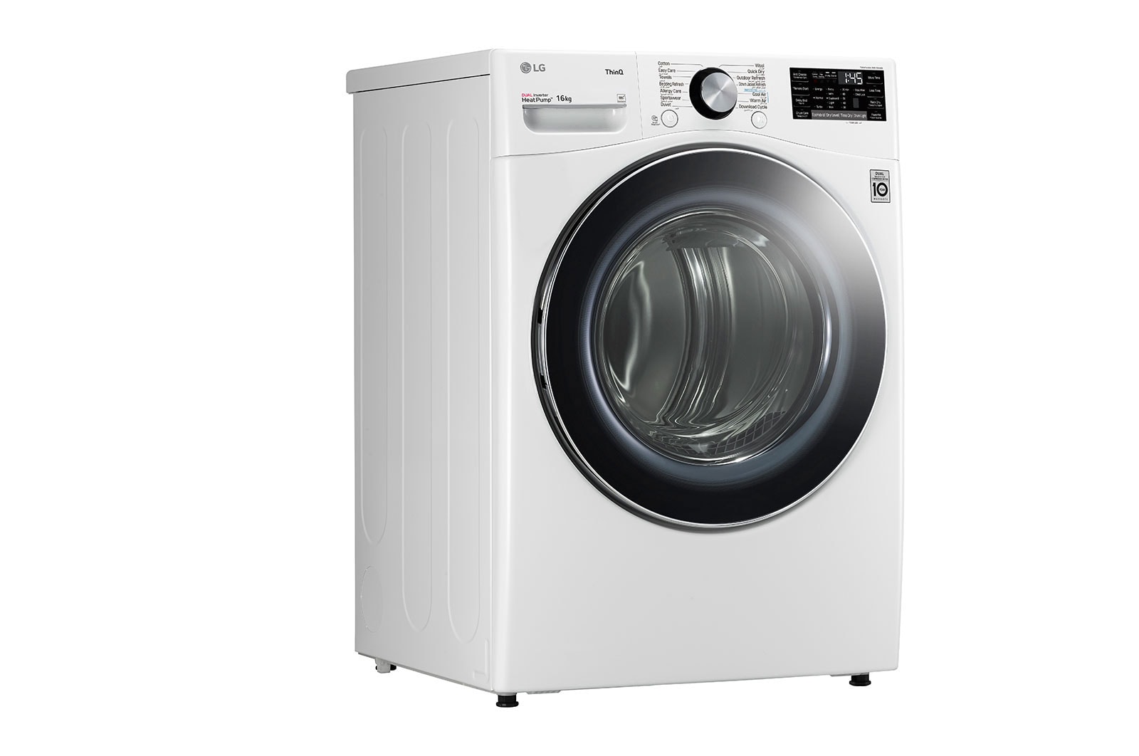 LG Máquina de secar roupa | 16 kg | Dual Inverter Heat Pump™ | Etiqueta energética A+++ | EcoHybrid™ | Limpeza automática condensador, RH16U8AVCW