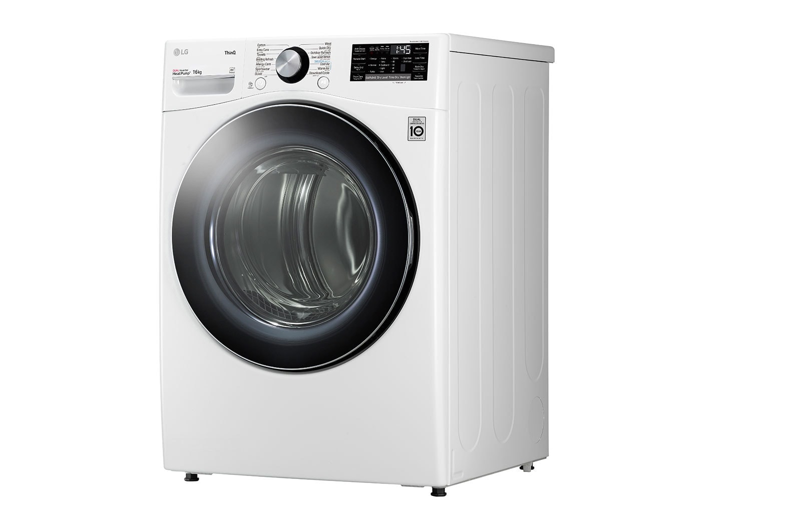 LG Máquina de secar roupa | 16 kg | Dual Inverter Heat Pump™ | Etiqueta energética A+++ | EcoHybrid™ | Limpeza automática condensador, RH16U8AVCW