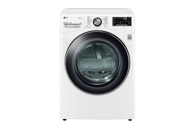 LG Máquina de secar roupa | 16 kg | Dual Inverter Heat Pump™ | Etiqueta energética A+++ | EcoHybrid™ | Limpeza automática condensador, RH16U8AVCW