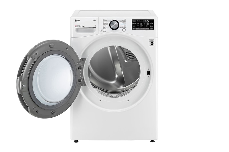 LG Máquina de secar roupa | 16 kg | Dual Inverter Heat Pump™ | Etiqueta energética A+++ | EcoHybrid™ | Limpeza automática condensador, RH16U8AVCW