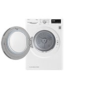 LG Máquina de secar roupa LG RH90V5AV6Q, 9 kg, Dual Inverter Heat Pump™, eficiência energética A++, EcoHybrid™, limpeza automática do condensador, branco, RH90V5AV6Q