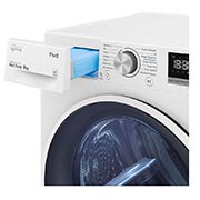 LG Máquina de secar roupa LG RH90V5AV6Q, 9 kg, Dual Inverter Heat Pump™, eficiência energética A++, EcoHybrid™, limpeza automática do condensador, branco, RH90V5AV6Q