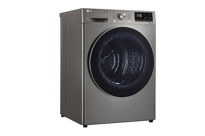 LG Máquina de secar roupa | 9 kg | Dual Inverter Heat Pump™ | Etiqueta energética C | EcoHybrid™ | Limpeza automática condensador, RH90V9PV2N
