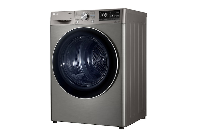 LG Máquina de secar roupa | 9 kg | Dual Inverter Heat Pump™ | Etiqueta energética C | EcoHybrid™ | Limpeza automática condensador, RH90V9PV2N