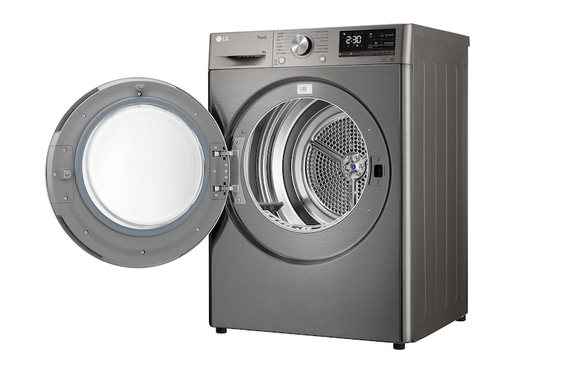 LG Máquina de secar roupa | 9 kg | Dual Inverter Heat Pump™ | Etiqueta energética C | EcoHybrid™ | Limpeza automática condensador, RH90V9PV2N