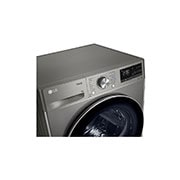 LG Máquina de secar roupa | 9 kg | Dual Inverter Heat Pump™ | Etiqueta energética A+++ | EcoHybrid™ | Limpeza automática condensador, RH90V9PV2N