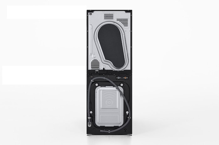 LG Máquina de Lavar e Secar LG WashTower, 12 kg de lavar e 10 kg de secar, eficiência energética A-10% e C, AIDD™, Steam™, TurboWash™, Dual Inverter Heat Pump™, EcoHybrid™, limpeza automática do condensador, preto, WT1210BBF