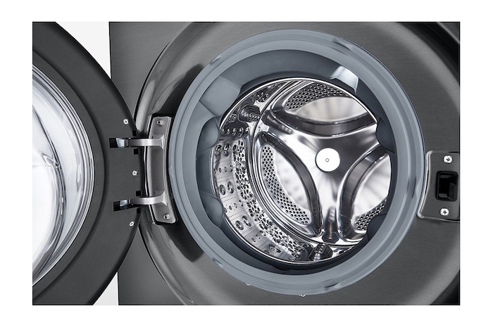 LG Máquina de Lavar e Secar LG WashTower, 12 kg de lavar e 10 kg de secar, eficiência energética A-10% e C, AIDD™, Steam™, TurboWash™, Dual Inverter Heat Pump™, EcoHybrid™, limpeza automática do condensador, preto, WT1210BBF