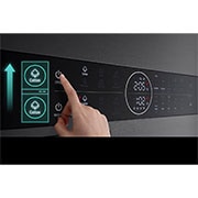 LG Máquina de Lavar e Secar LG WashTower, 12 kg de lavar e 10 kg de secar, eficiência energética A-10% e A+++,  AIDD™, Steam™, TurboWash™, Dual Inverter Heat Pump™, EcoHybrid™, limpeza automática do condensador, preto, WT1210BBF