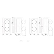 LG Máquina de Lavar e Secar LG WashTower, 12 kg de lavar e 10 kg de secar, eficiência energética A-10% e A+++,  AIDD™, Steam™, TurboWash™, Dual Inverter Heat Pump™, EcoHybrid™, limpeza automática do condensador, preto, WT1210BBF