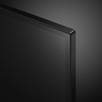 Grande plano da extremidade superior do televisor LG HD, LR60